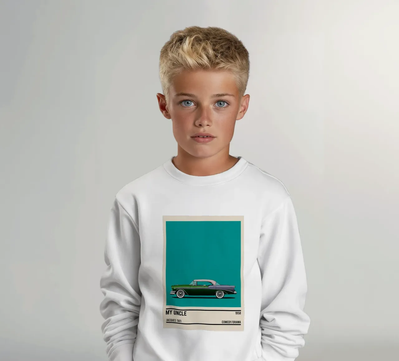 Mon Oncle car movie felpa bambino da TheArtstudio