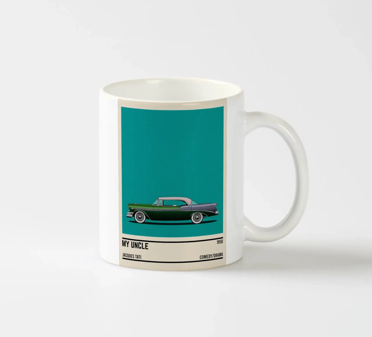 Mon Oncle car movie tazza in ceramica da TheArtstudio