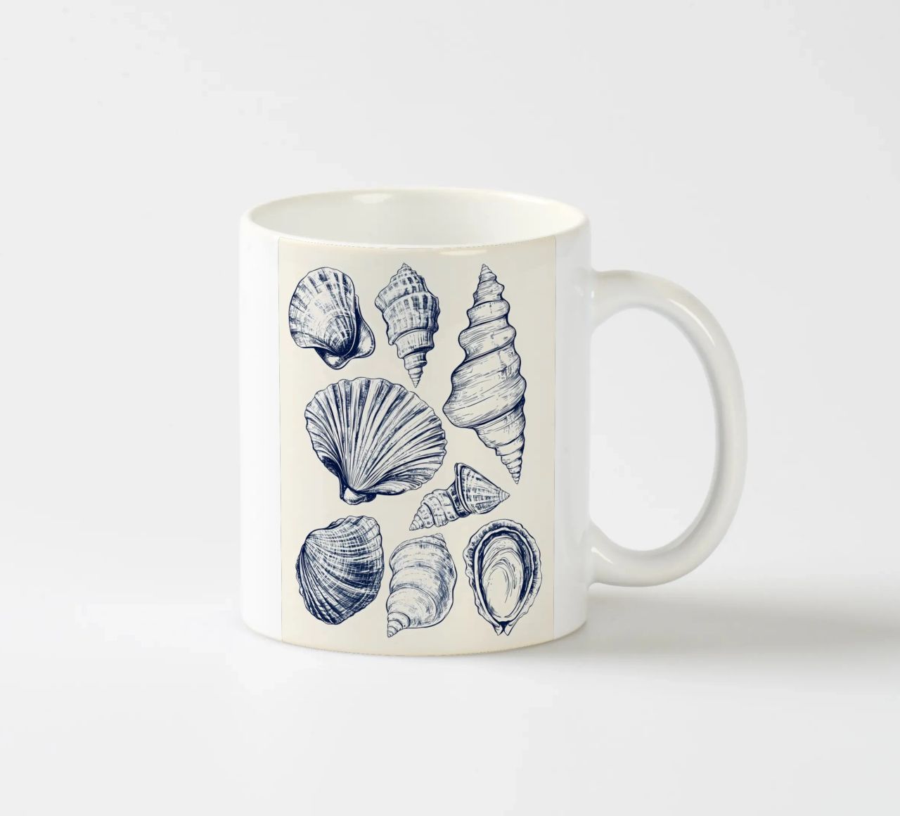 Conchiglie di mare tazza in ceramica da Olga Wildrose