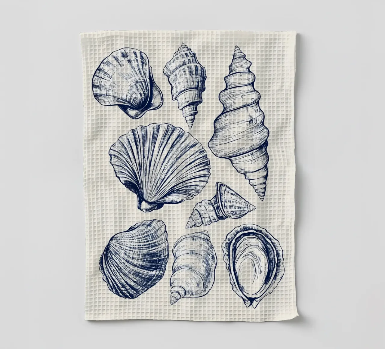 Conchiglie di mare canovaccio da cucina da IamHomeStudio