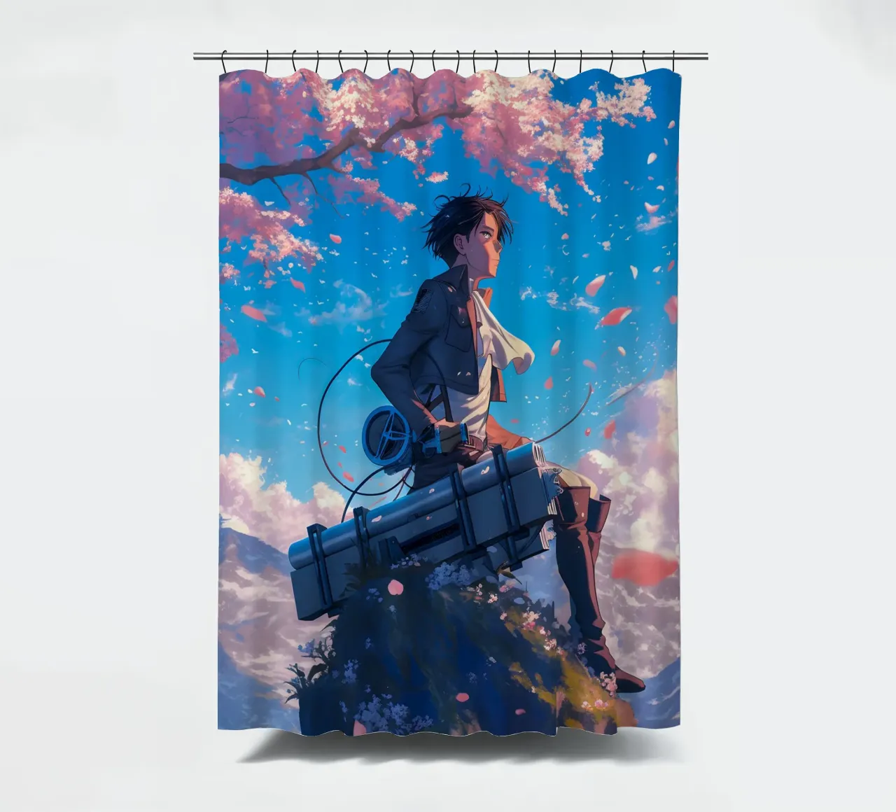 Levi Attack on Titan tenda da doccia da CreativeStudio