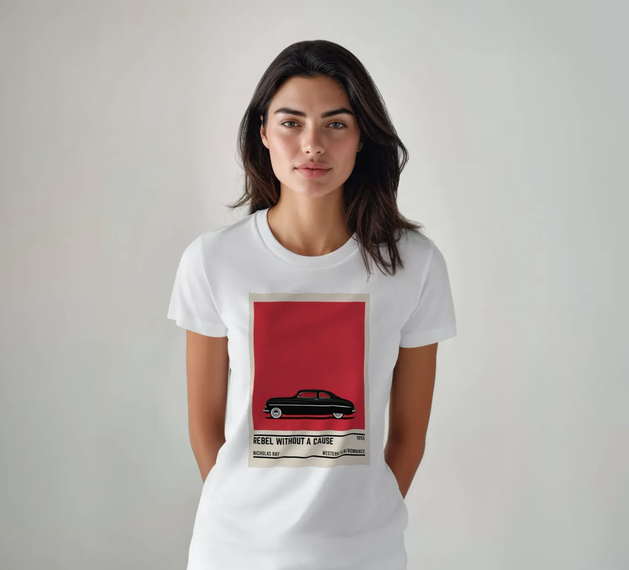 Rebel Without a Cause car movie t-shirt da TheArtstudio