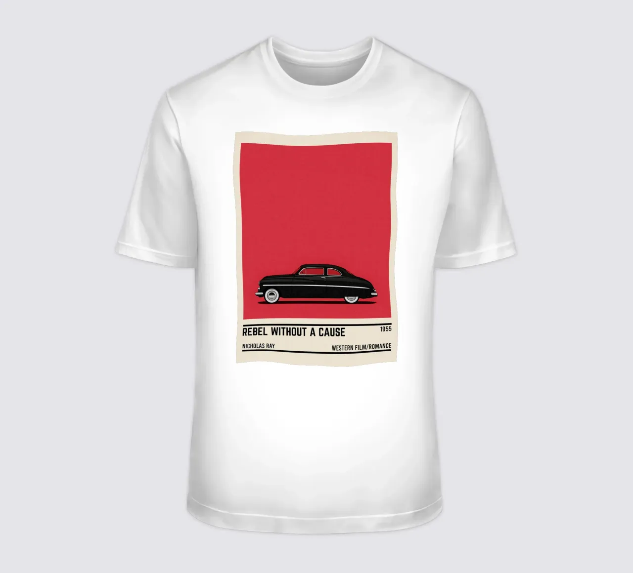 Rebel Without a Cause car movie t-shirt da TheArtstudio