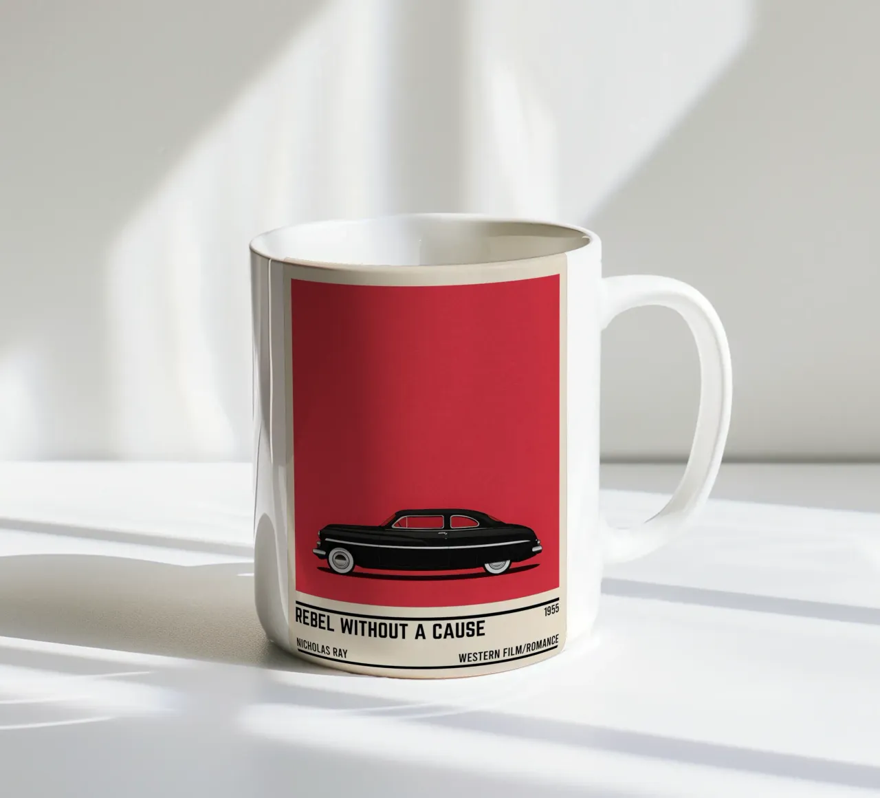 Rebel Without a Cause car movie tazza in ceramica da TheArtstudio