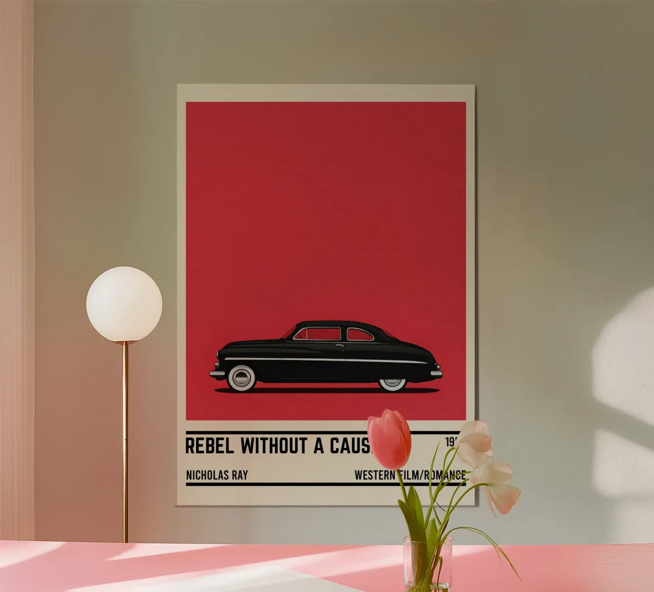 Rebel Without a Cause car movie alluminio dibond da TheArtstudio