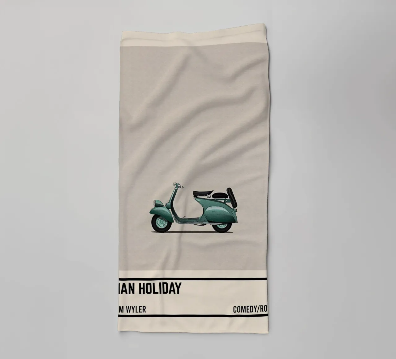 Roman Holiday scooter movie towel by TheArtstudio
