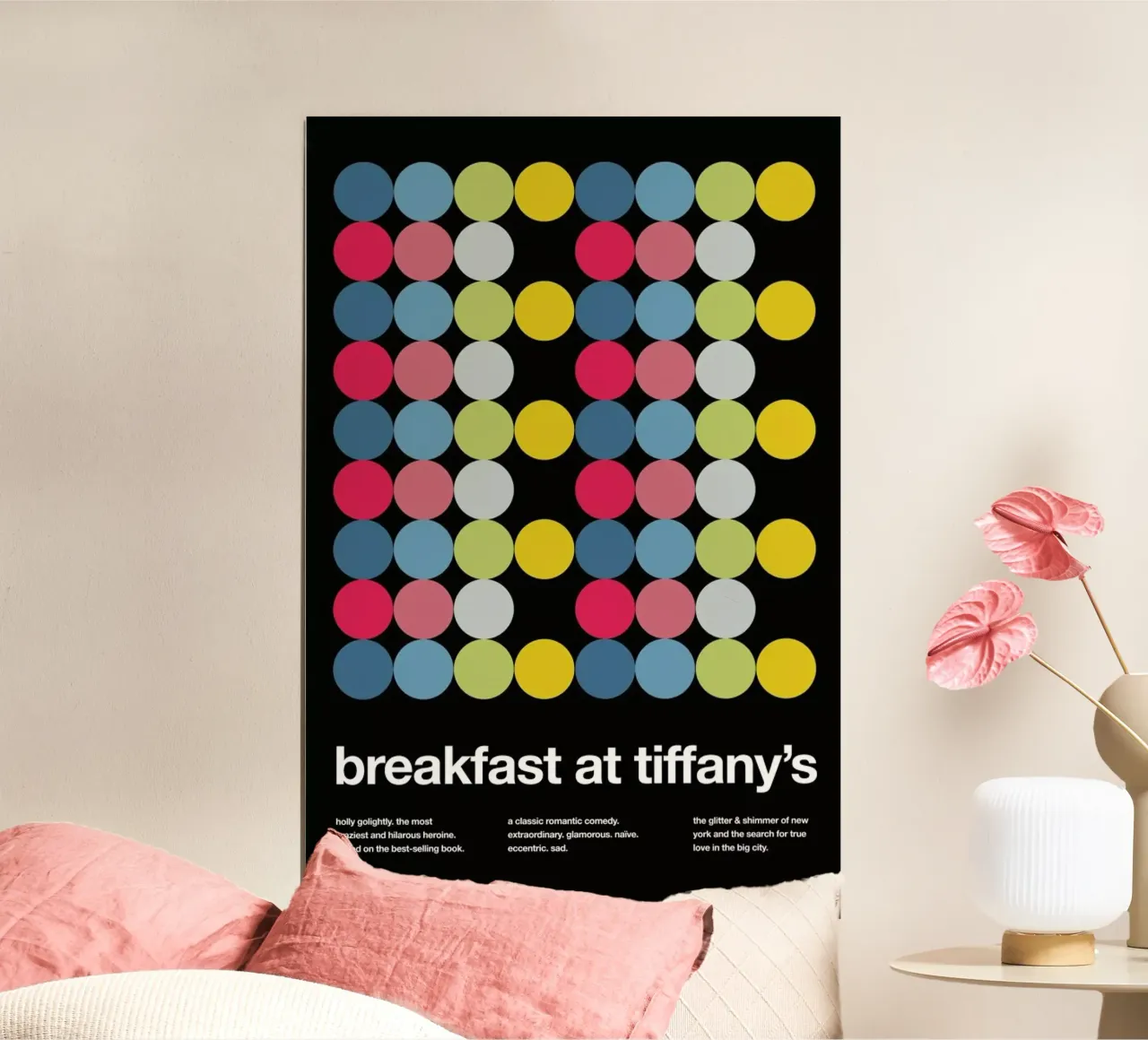 Breakfast at Tiffanys poster con telaio in plastica da Stephan Kochs