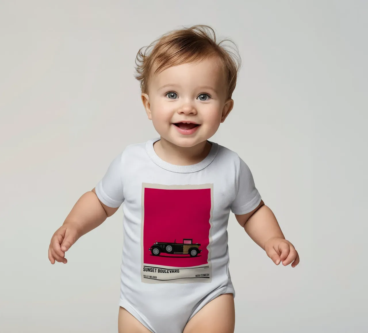 Sunset Boulevard Car Movie body neonato maniche corte da TheArtstudio