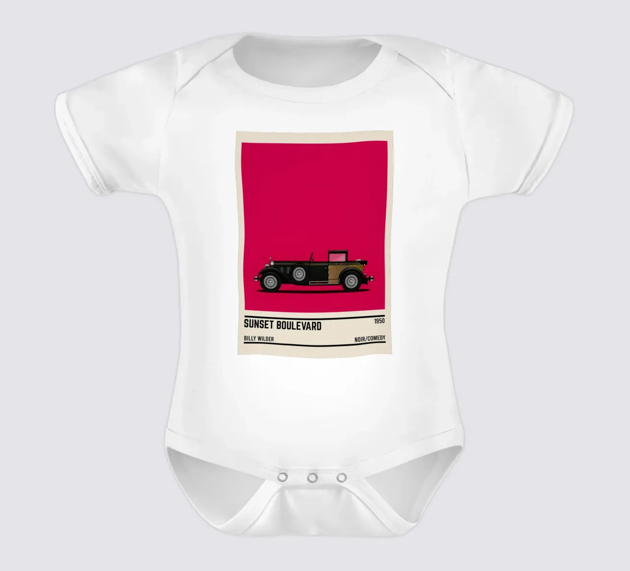 Sunset Boulevard Car Movie body neonato maniche corte da TheArtstudio