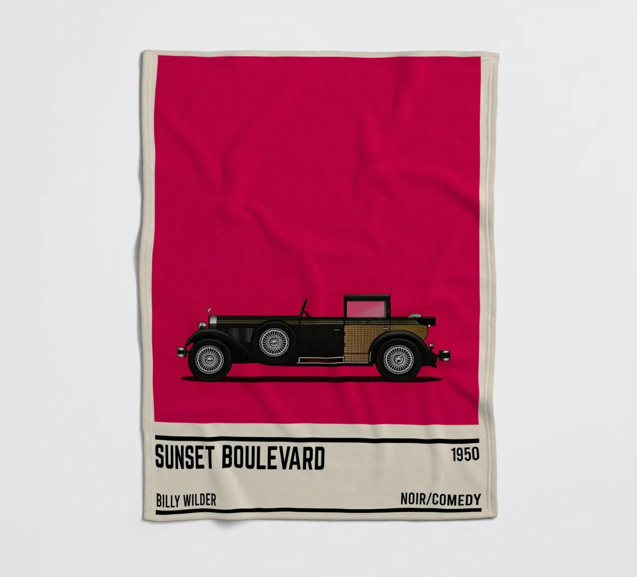 Sunset Boulevard Car Movie coperta in pile da TheArtstudio