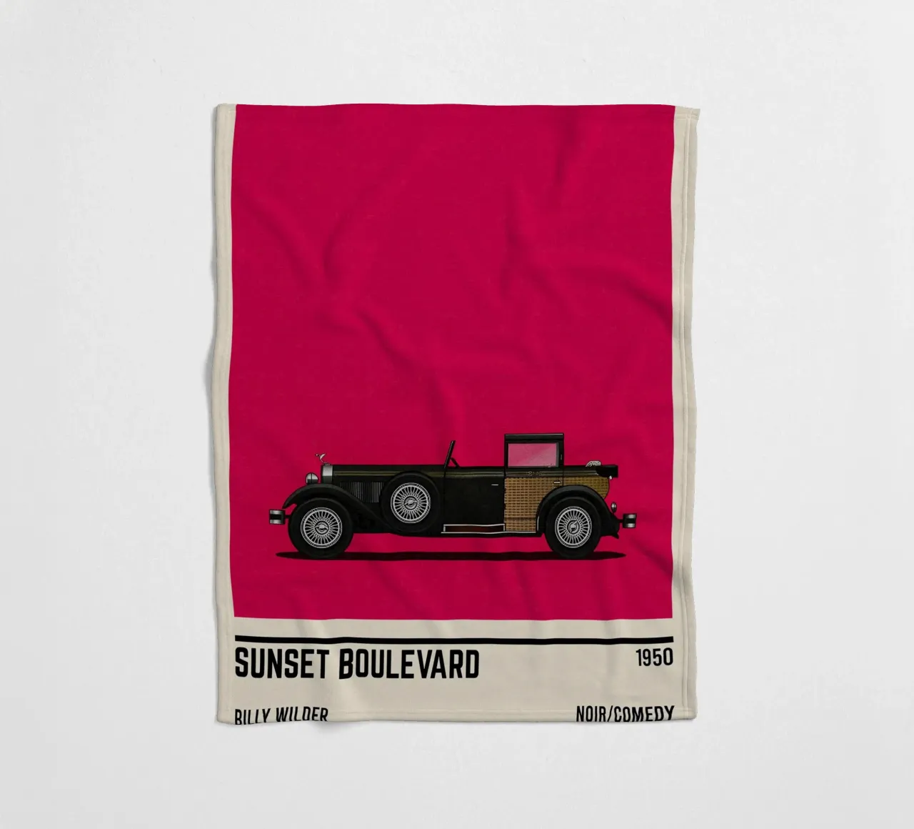 Sunset Boulevard Car Movie coperta in pile da TheArtstudio