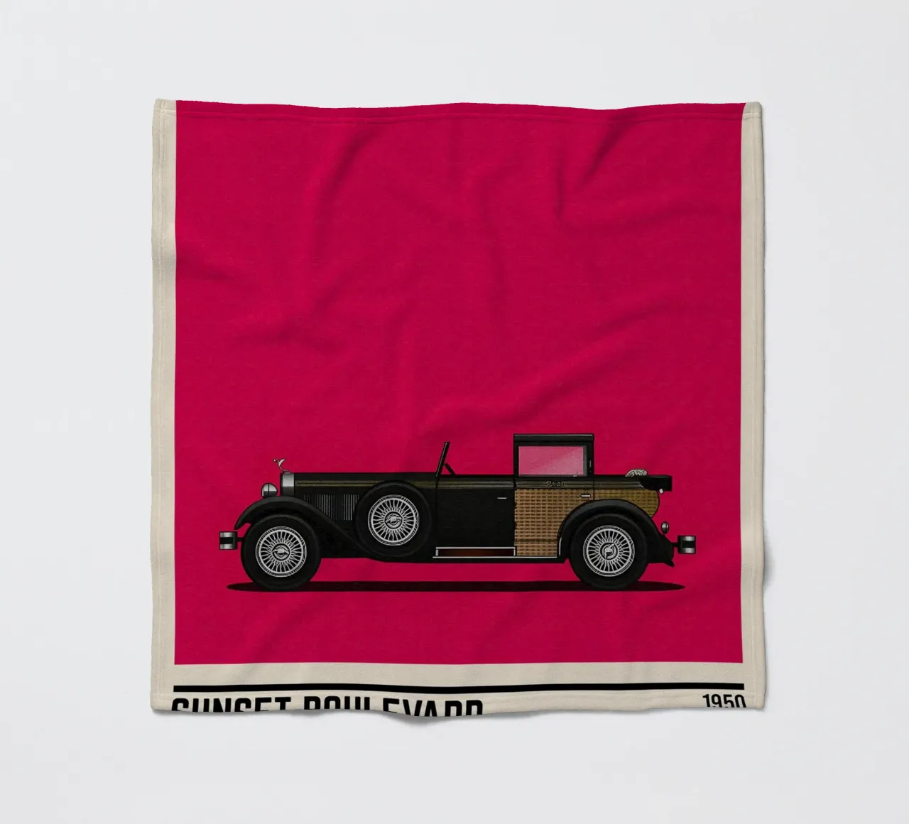 Sunset Boulevard Car Movie coperta in pile da TheArtstudio
