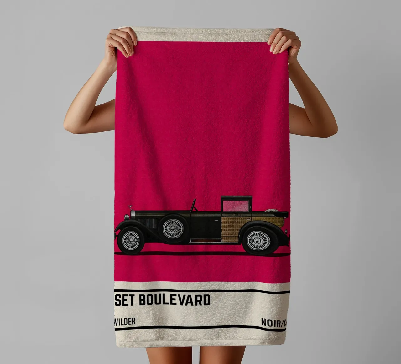 Sunset Boulevard Car Movie toalla de baño de TheArtstudio