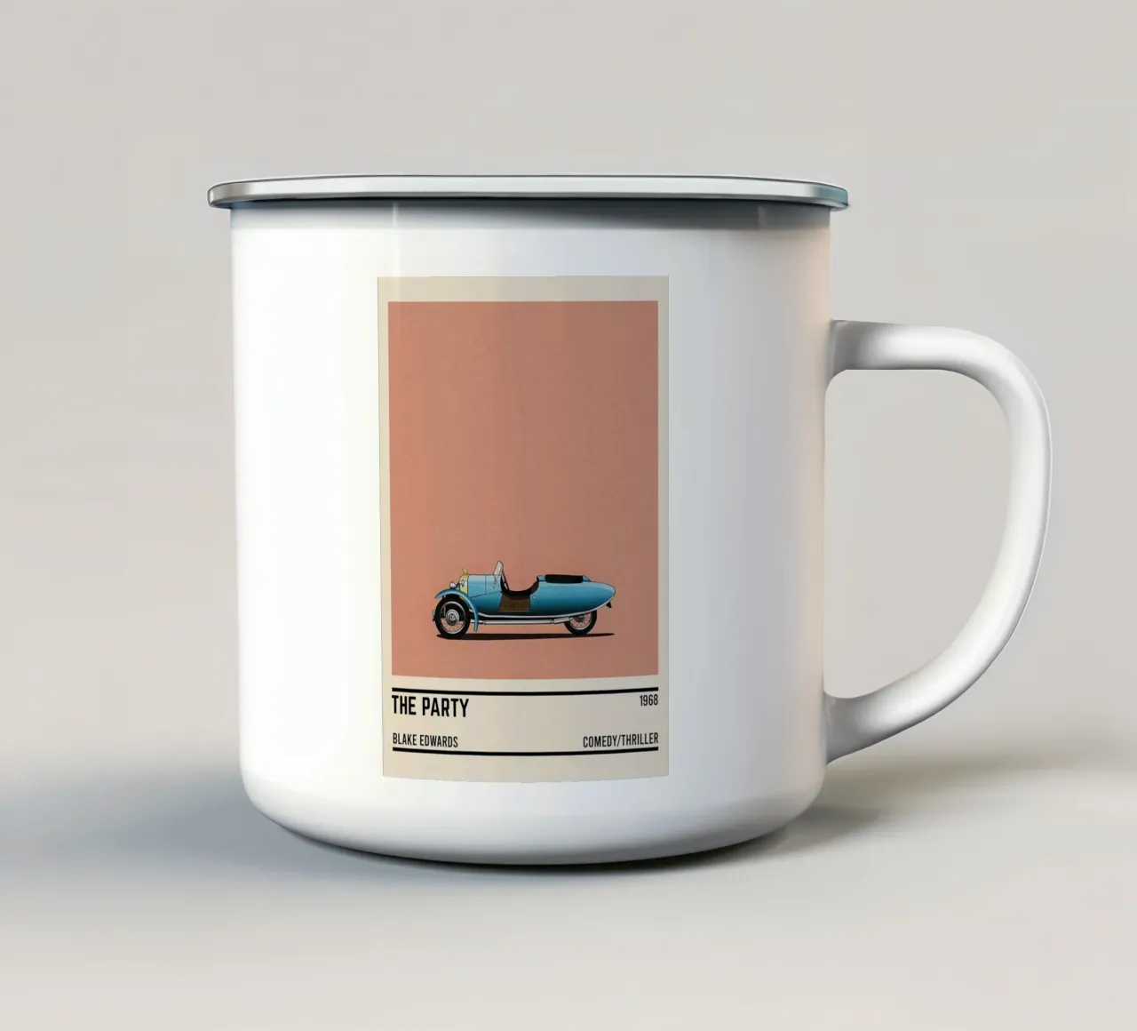 The Party car movie tazza in smalto da TheArtstudio