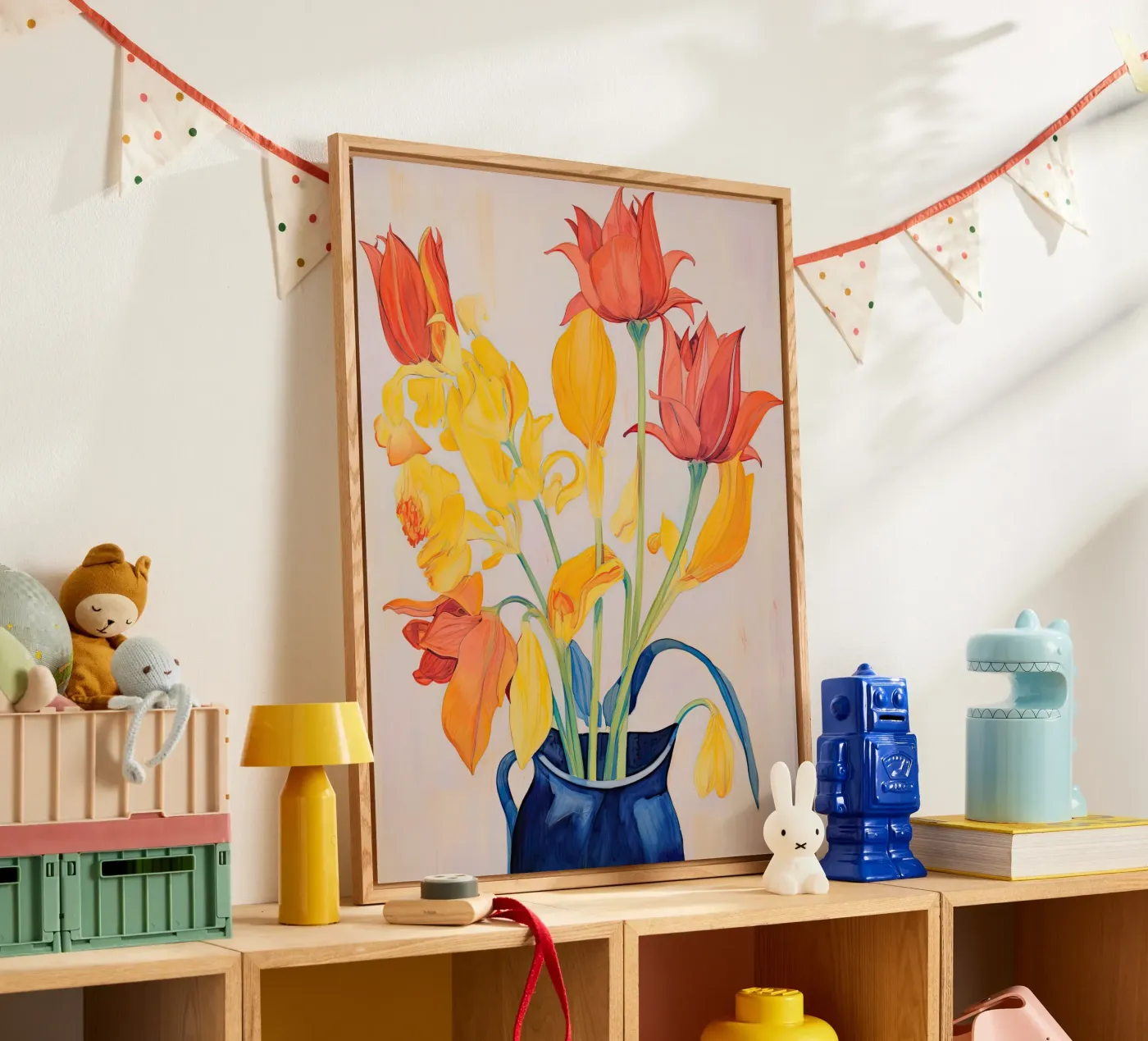 Tulpen acryl van DaarbyN