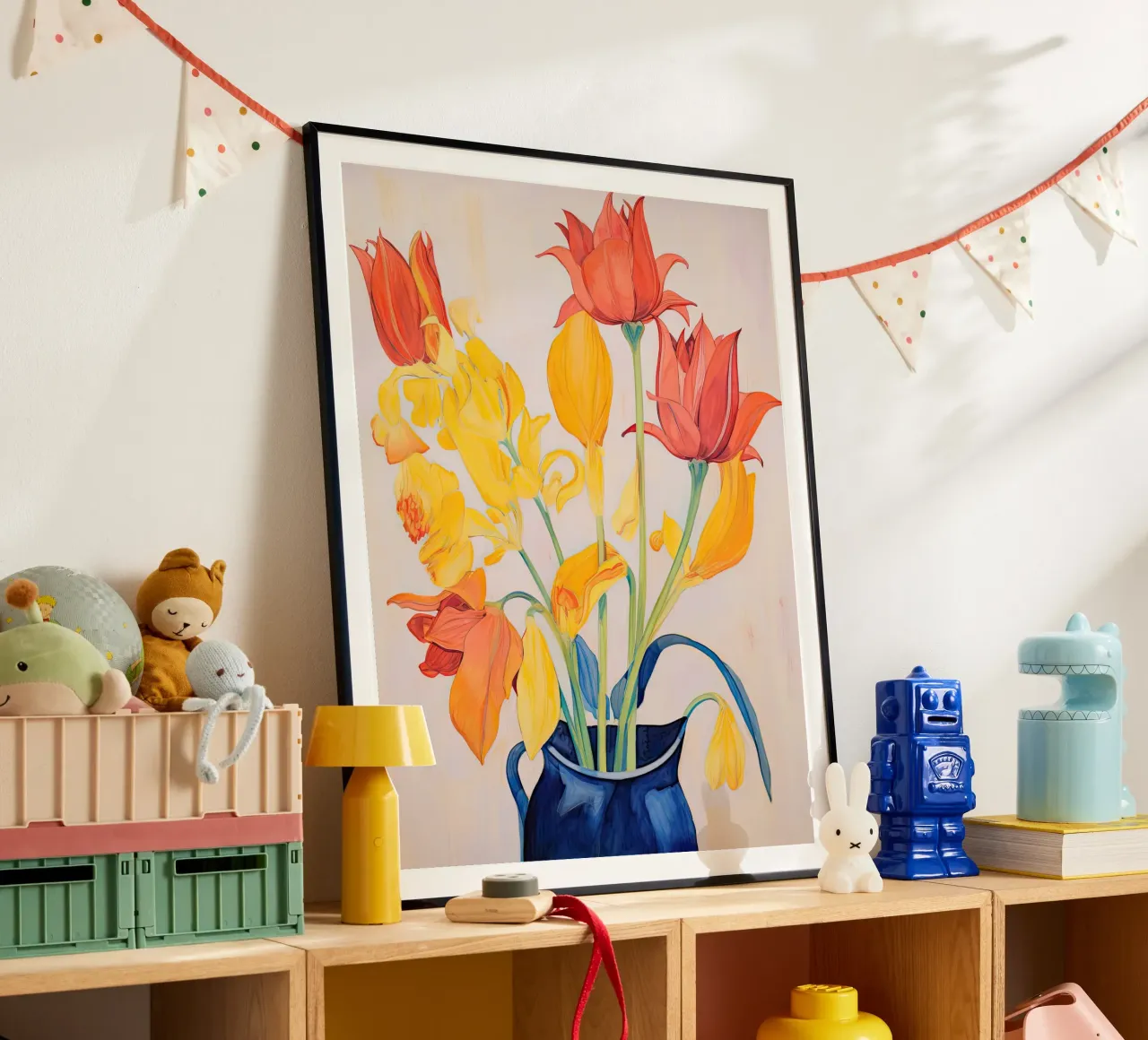 Tulipani poster con telaio in plastica da DaarbyN