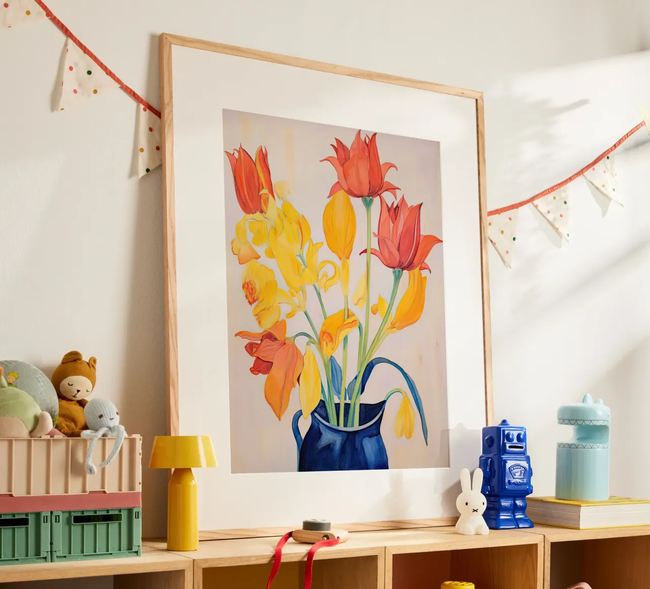 Tulipani poster con telaio in plastica da DaarbyN