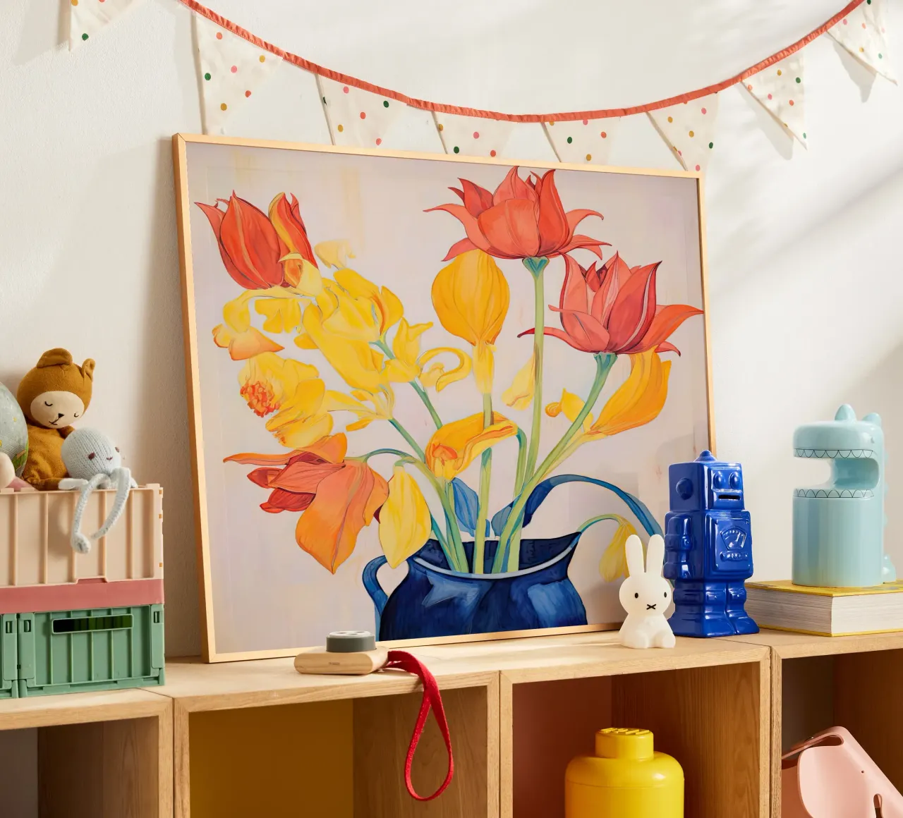 Tulipani poster con telaio in plastica da DaarbyN