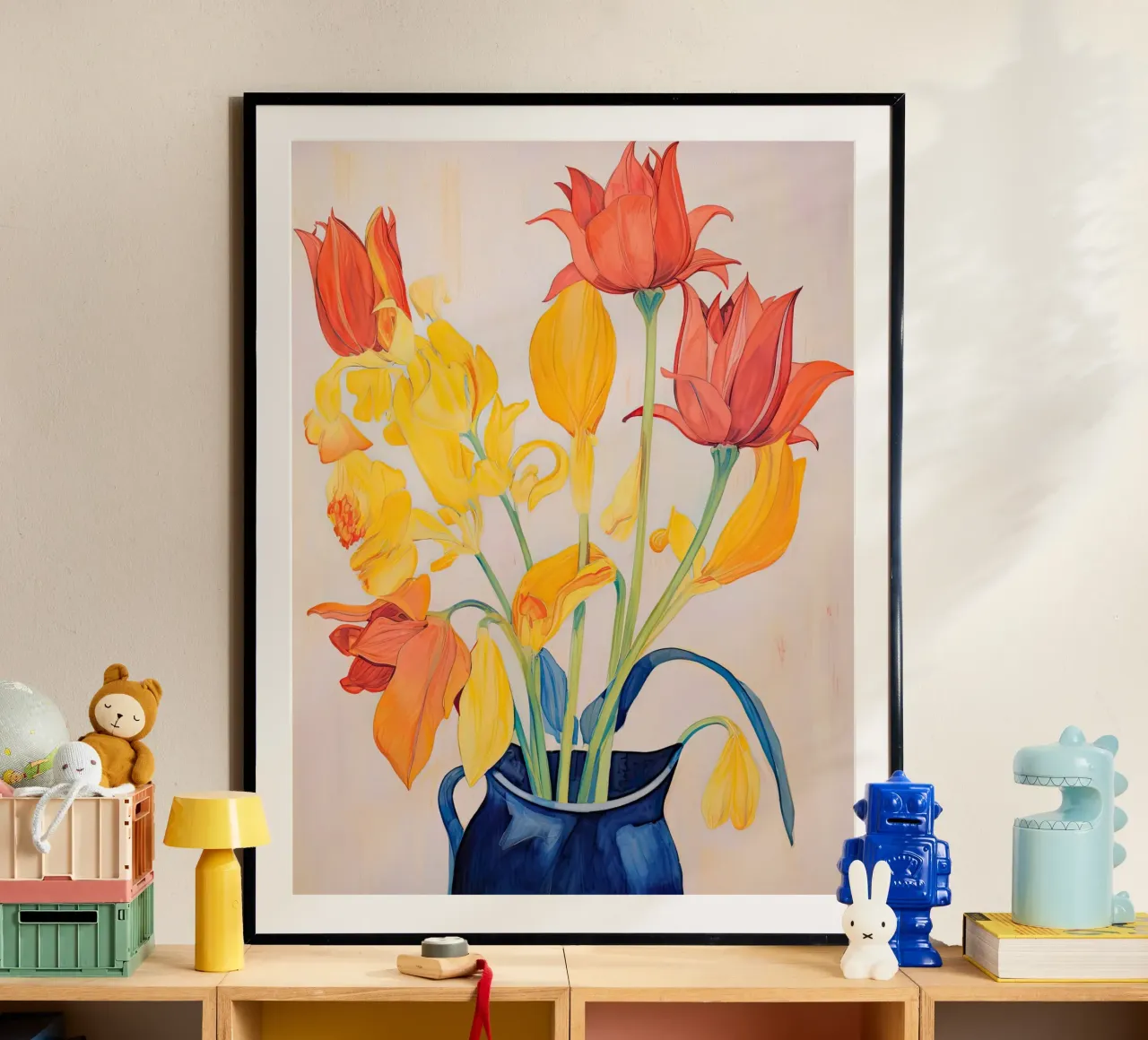 Tulipani poster con telaio in plastica da DaarbyN