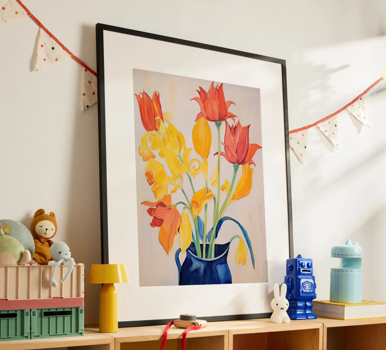 Tulipani poster con telaio in plastica da DaarbyN