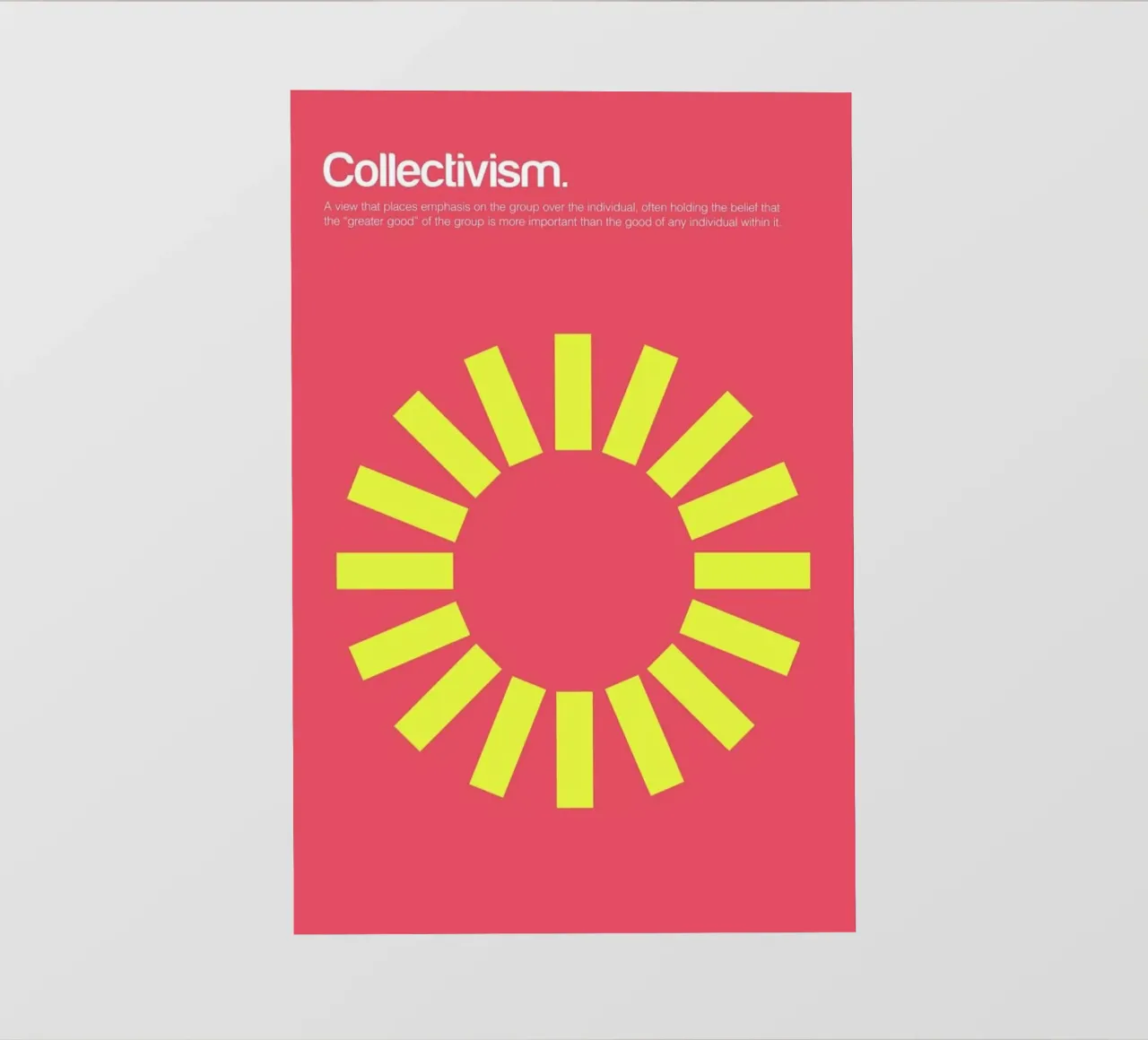 Collectivism telo in pvc da Genís Carreras