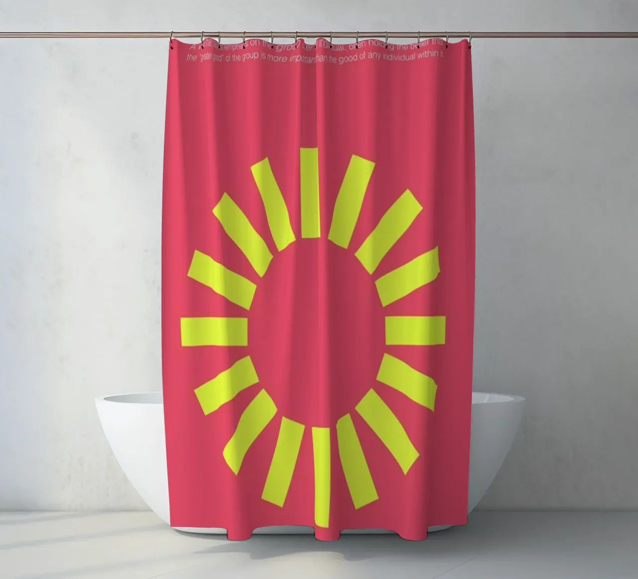 Collectivism Duschvorhang von Genís Carreras
