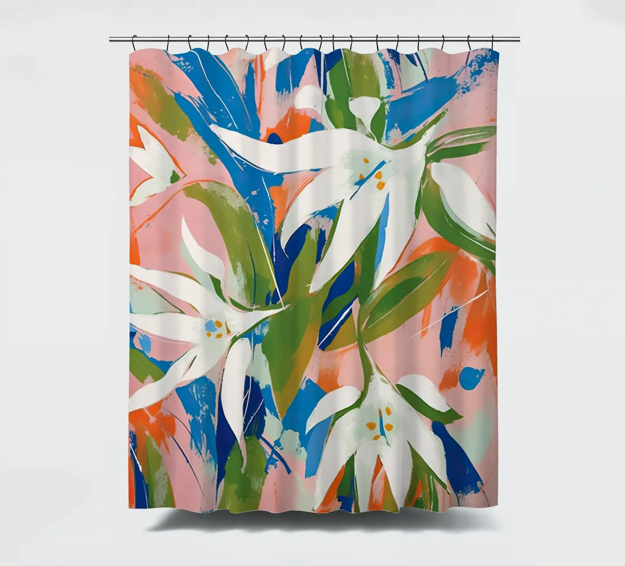 Lily Vibes shower curtain by DaarbyN