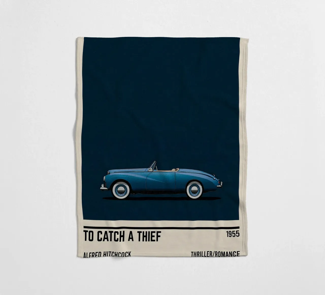 To Catch a Thief movie car fleece blanket by TheArtstudio