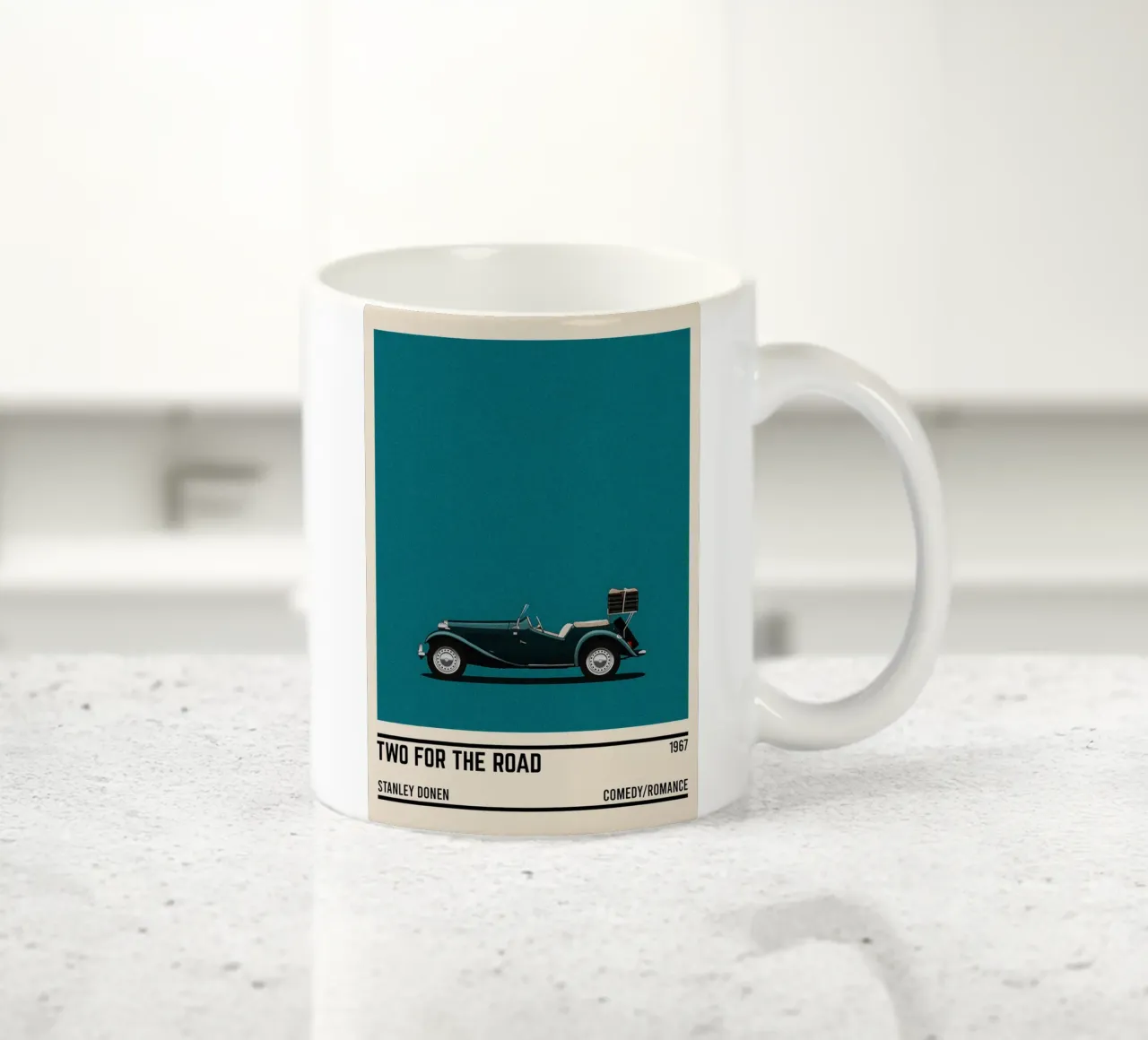 Two for the road car movie tazza in ceramica da TheArtstudio