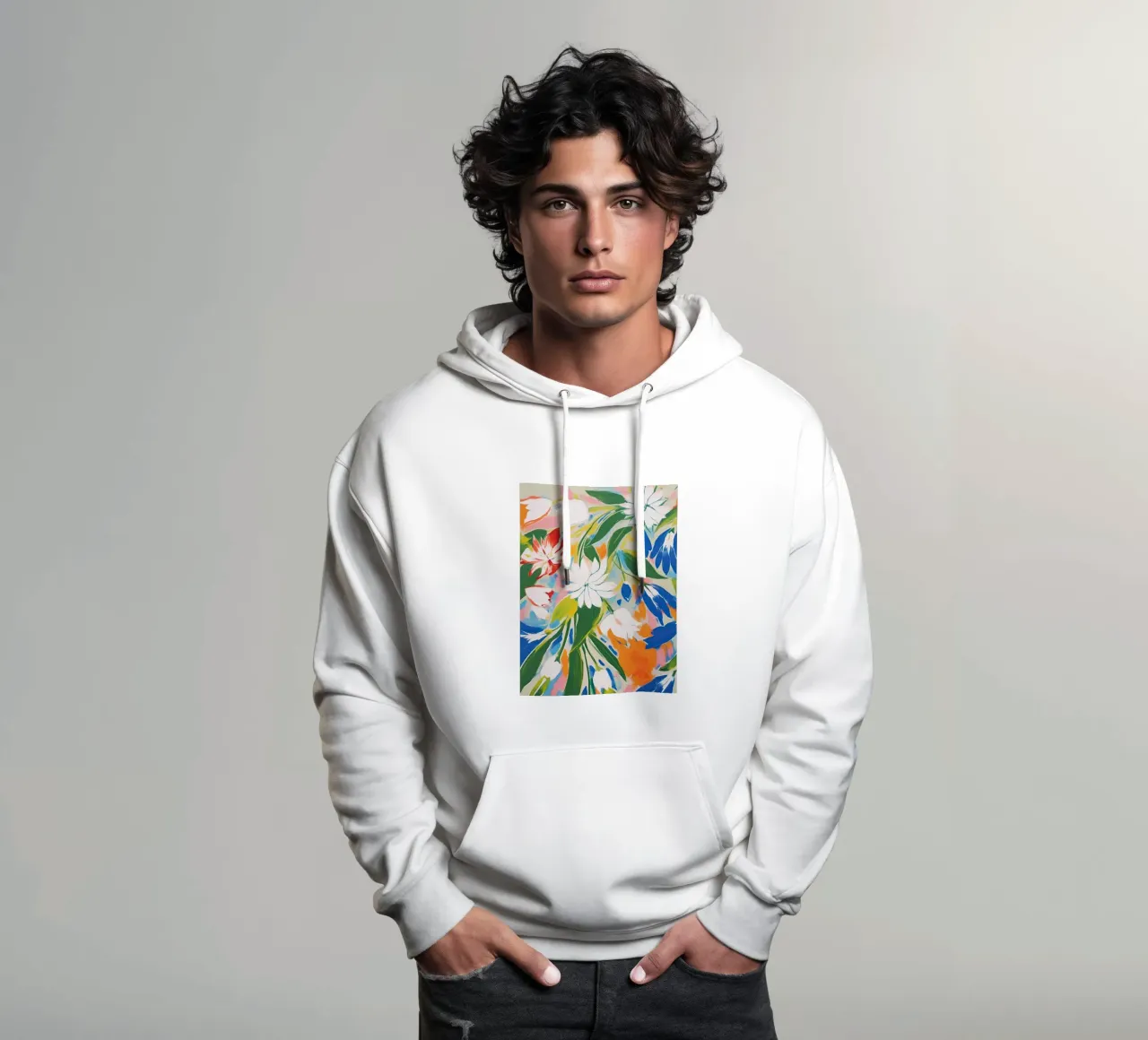 Fiori selvatici felpa con cappuccio da DaarbyN
