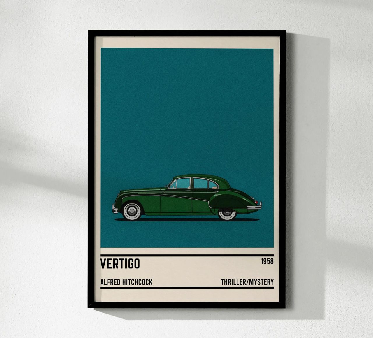 Vertigo movie car poster by TheArtstudio