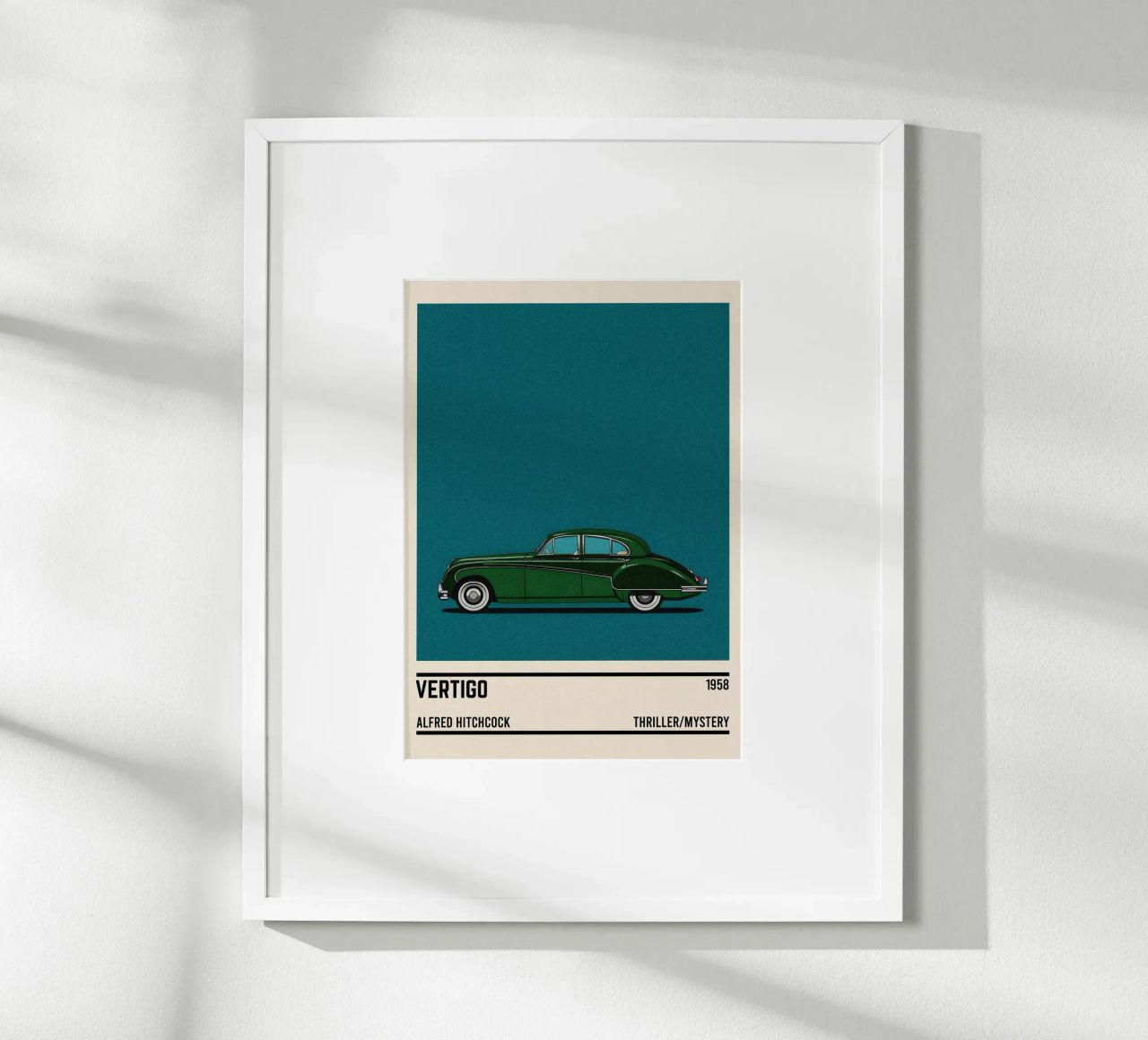 Vertigo movie car poster by TheArtstudio