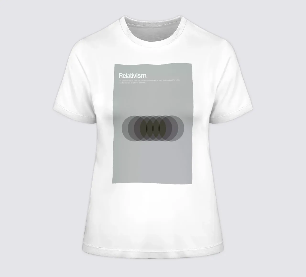 Relativism dames t-shirt getailleerd van Genís Carreras