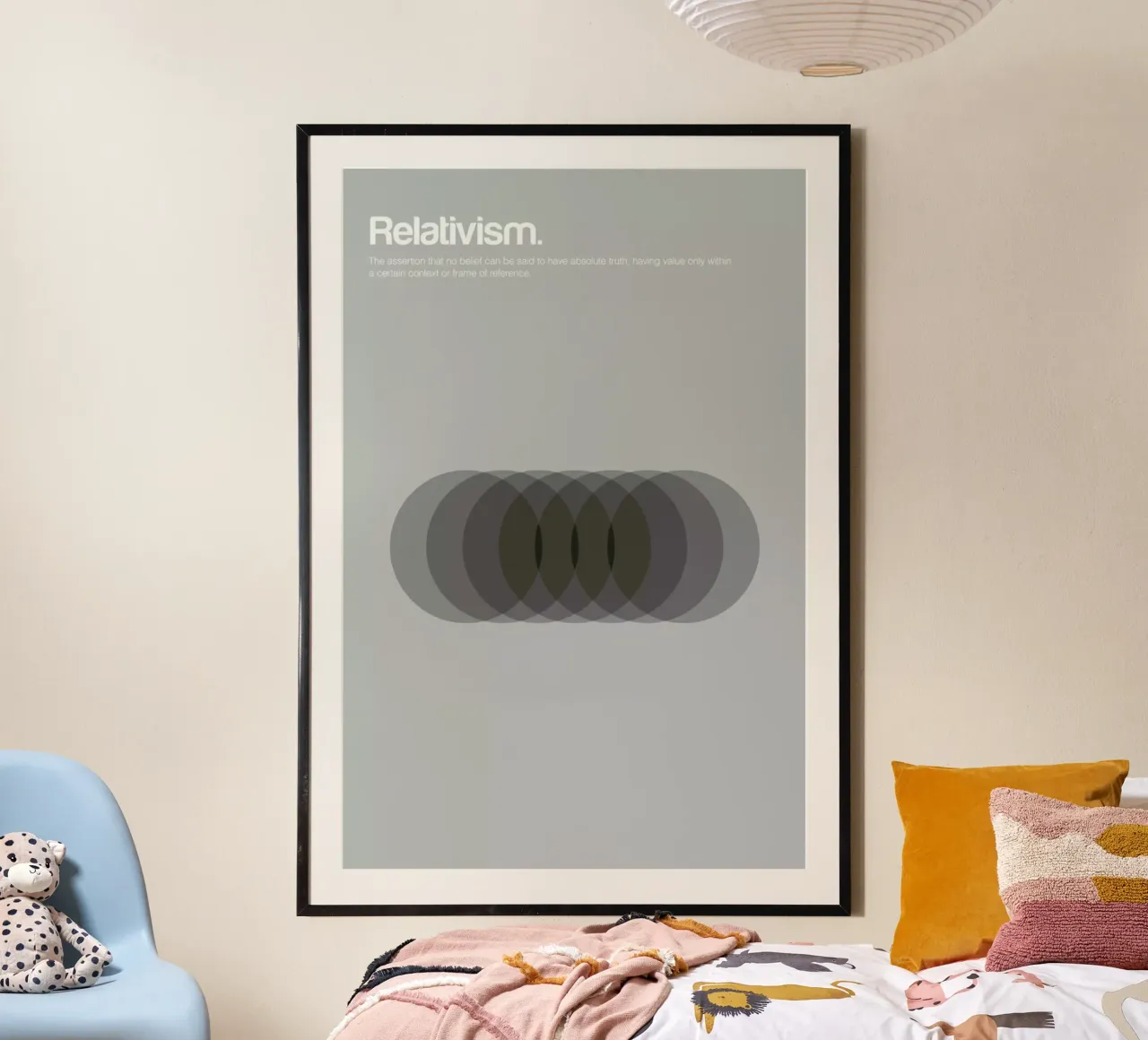 Relativism poster con telaio in alluminio da Genís Carreras