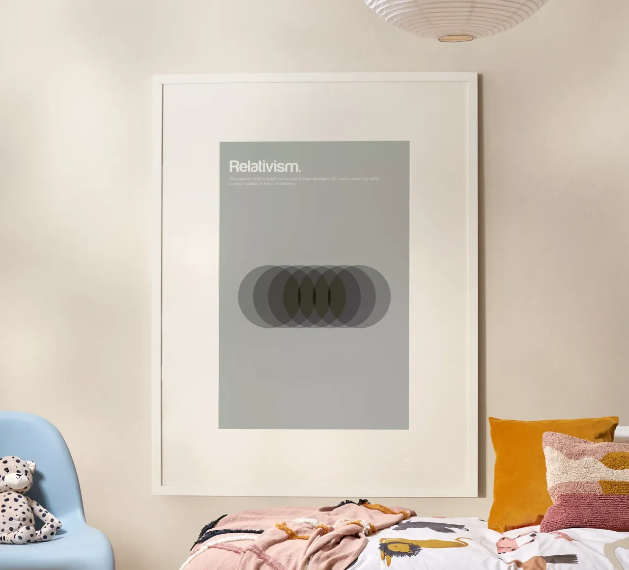Relativism poster con telaio in alluminio da Genís Carreras