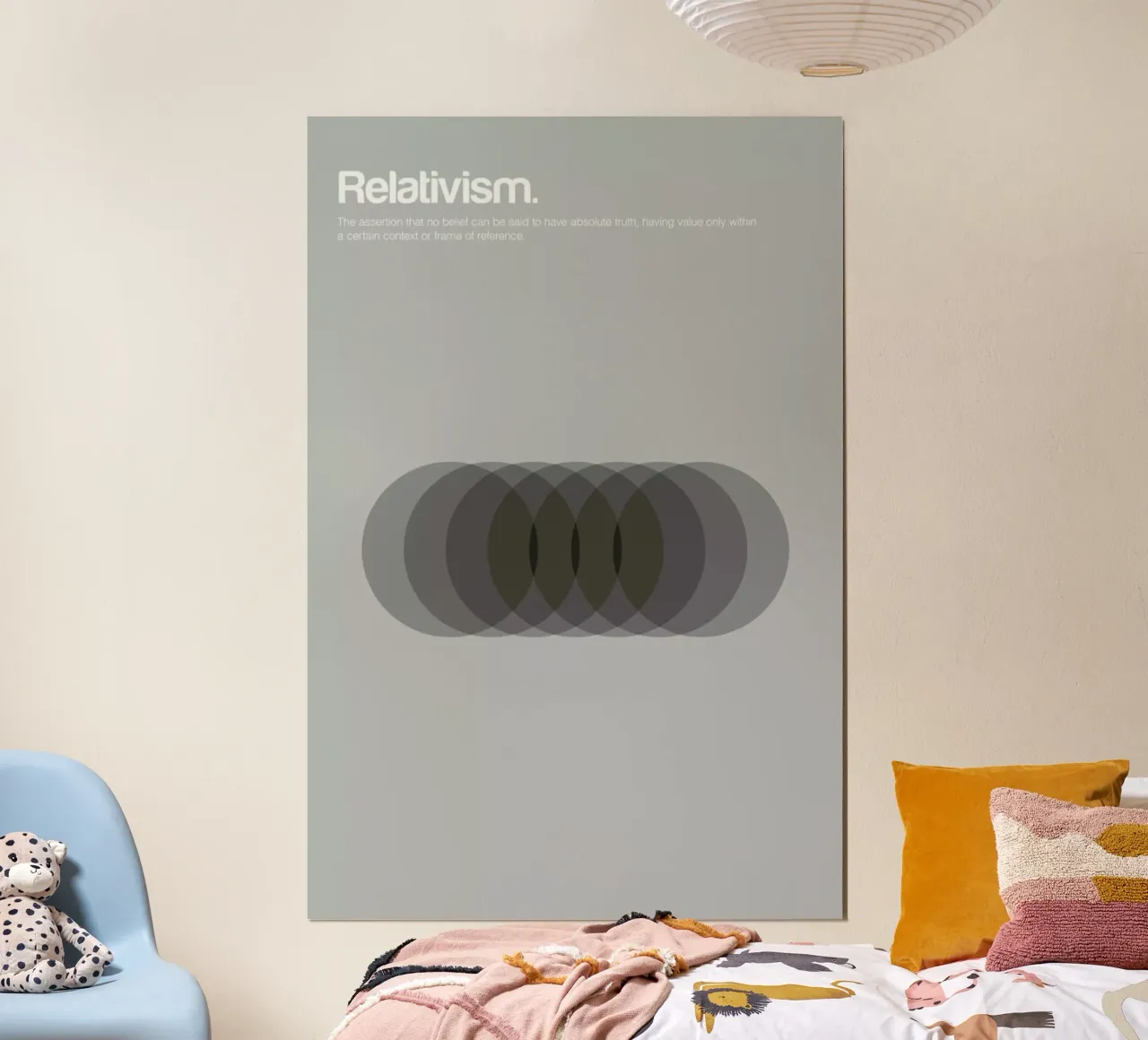 Relativism poster con telaio in alluminio da Genís Carreras