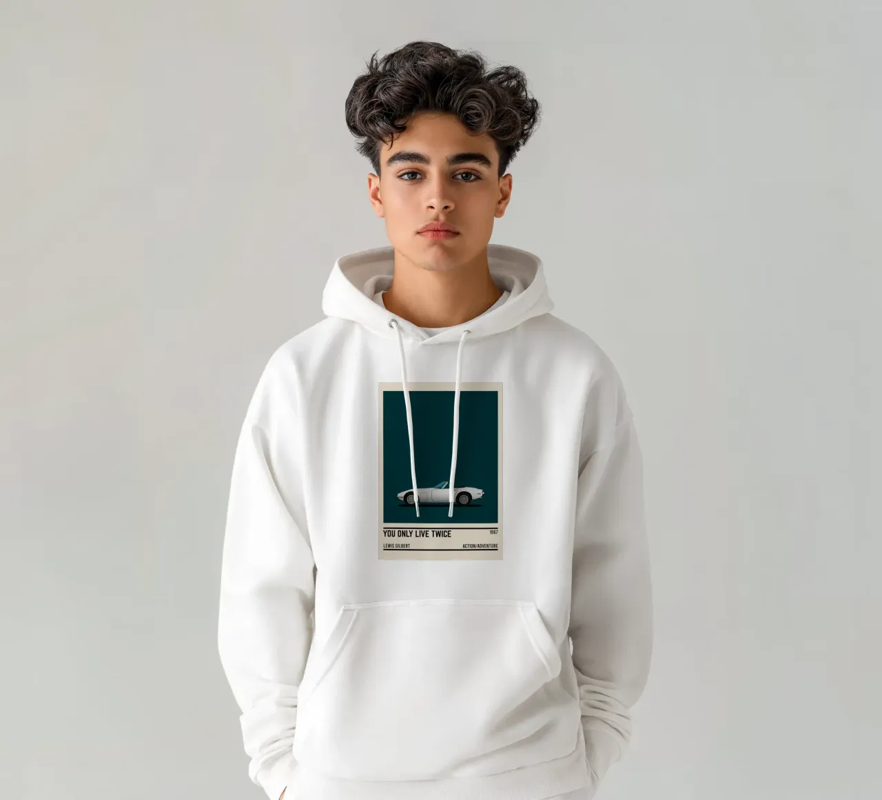 You Only Live Twice movie car felpa con cappuccio da TheArtstudio