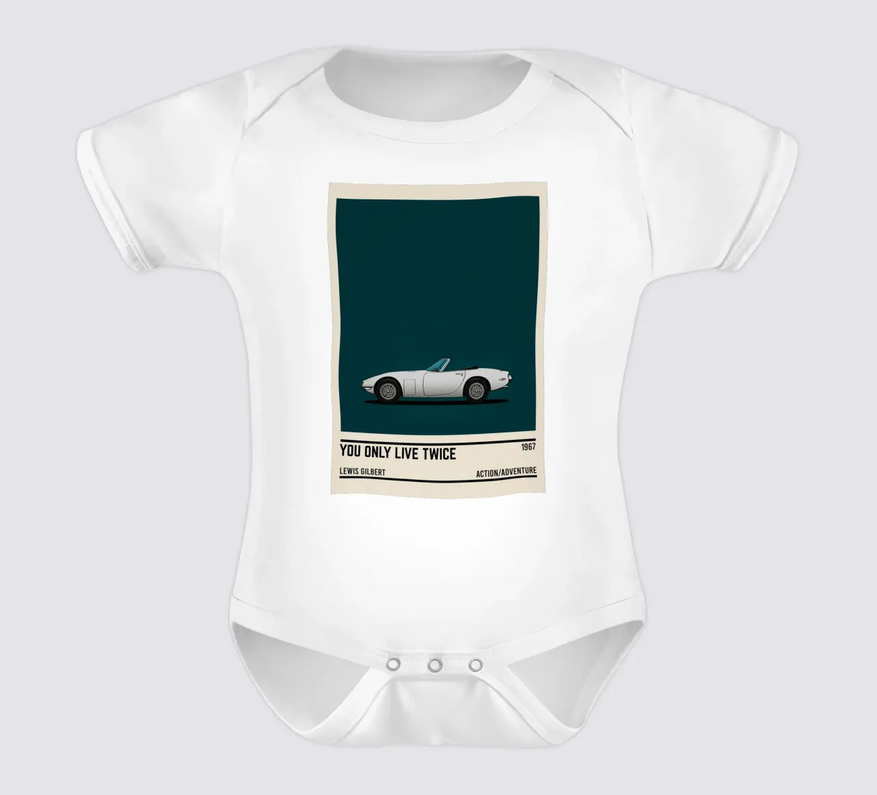You Only Live Twice movie car body neonato maniche corte da TheArtstudio