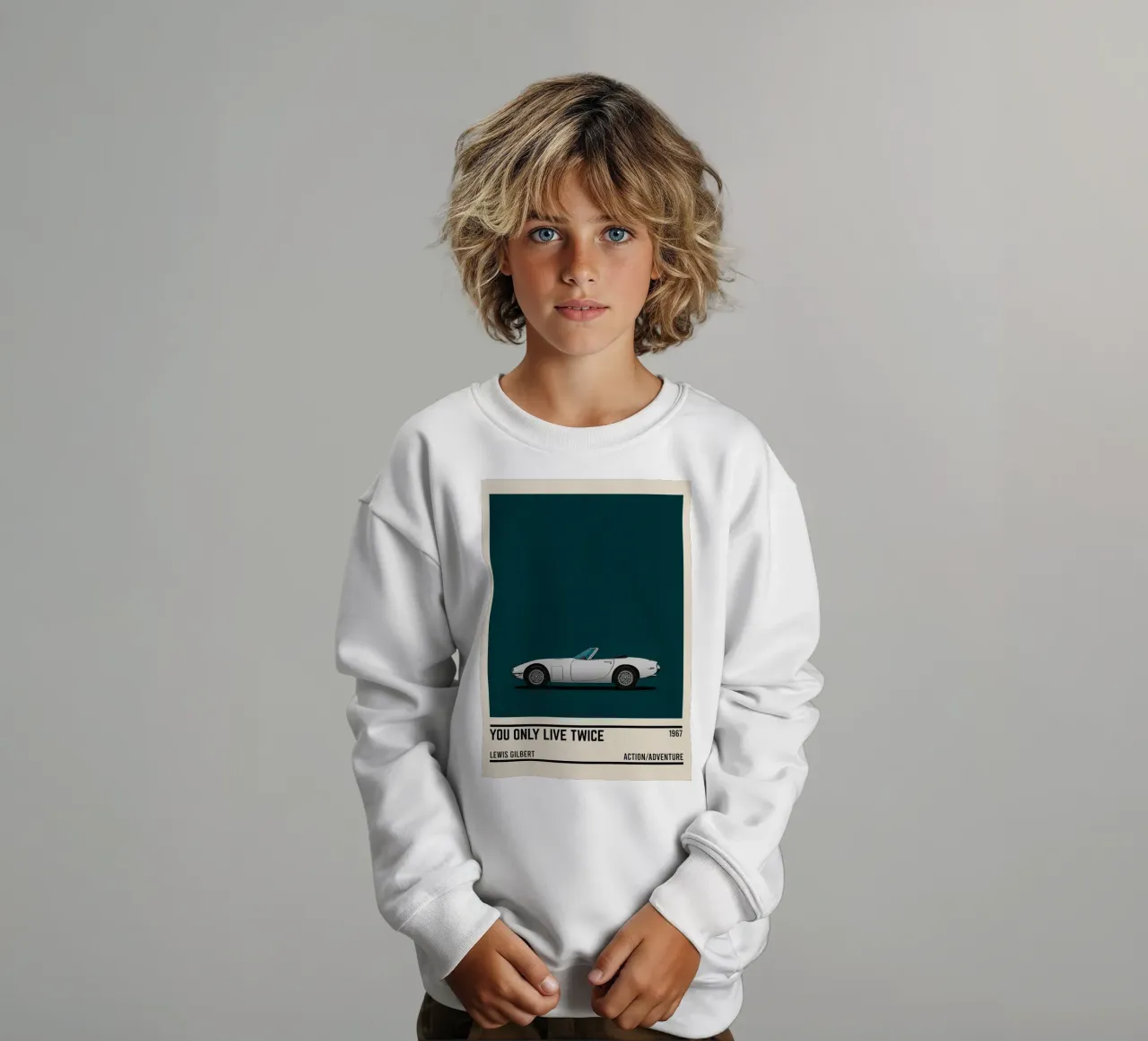 You Only Live Twice movie car felpa bambino da TheArtstudio