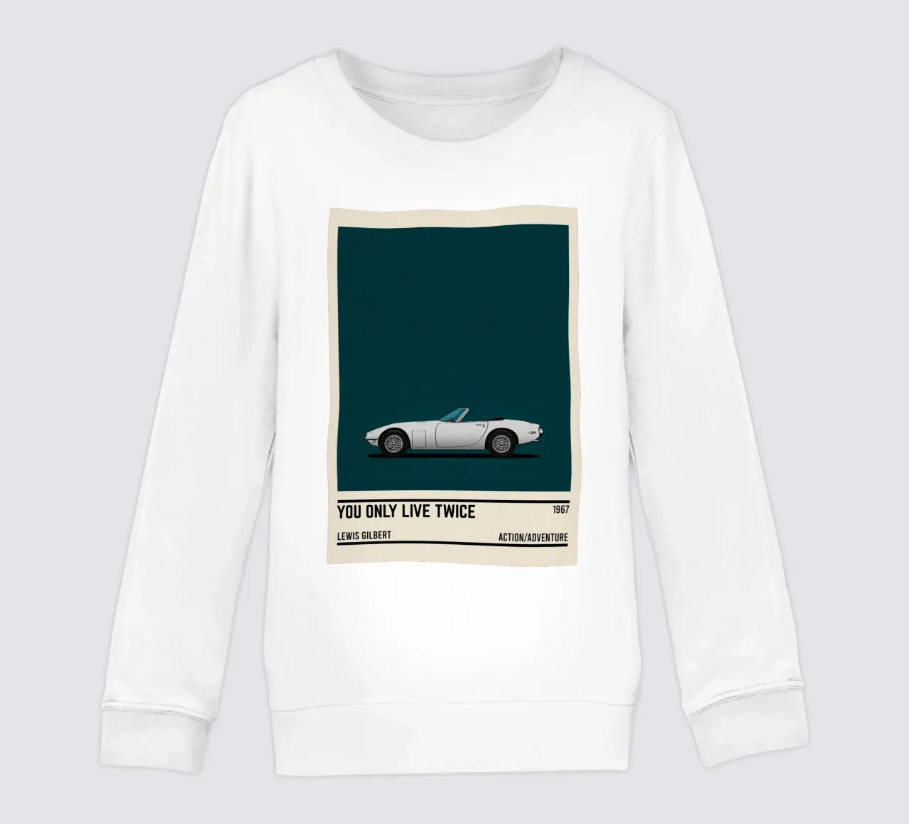 You Only Live Twice movie car felpa bambino da TheArtstudio