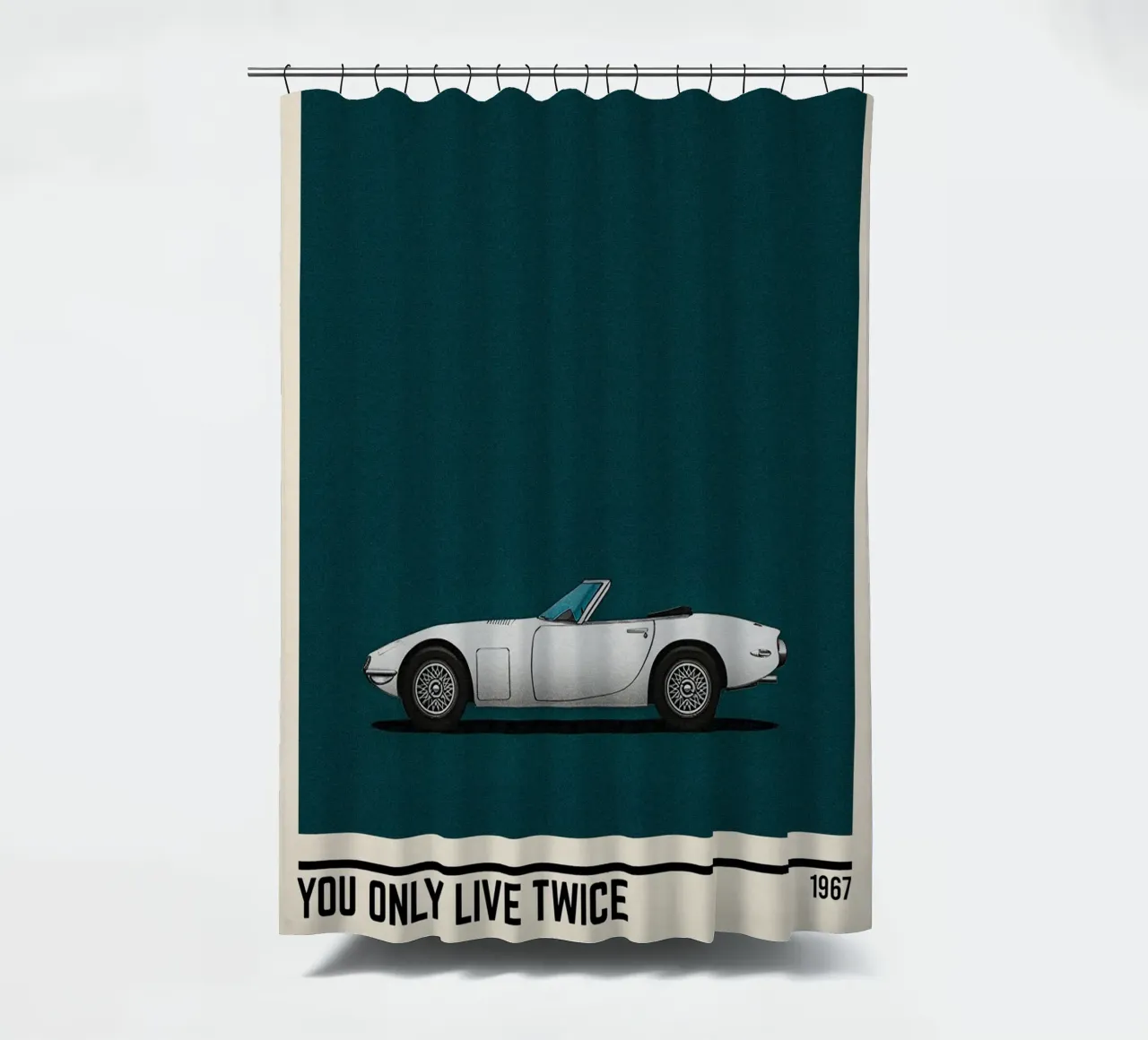 You Only Live Twice movie car shower curtain by TheArtstudio