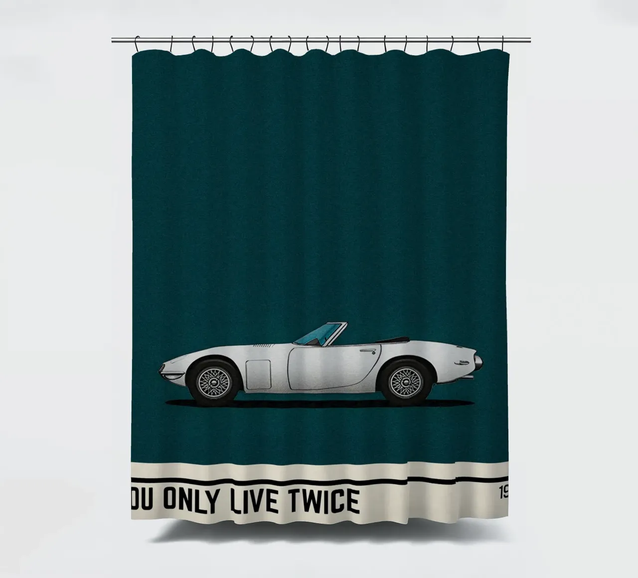 You Only Live Twice movie car shower curtain by TheArtstudio