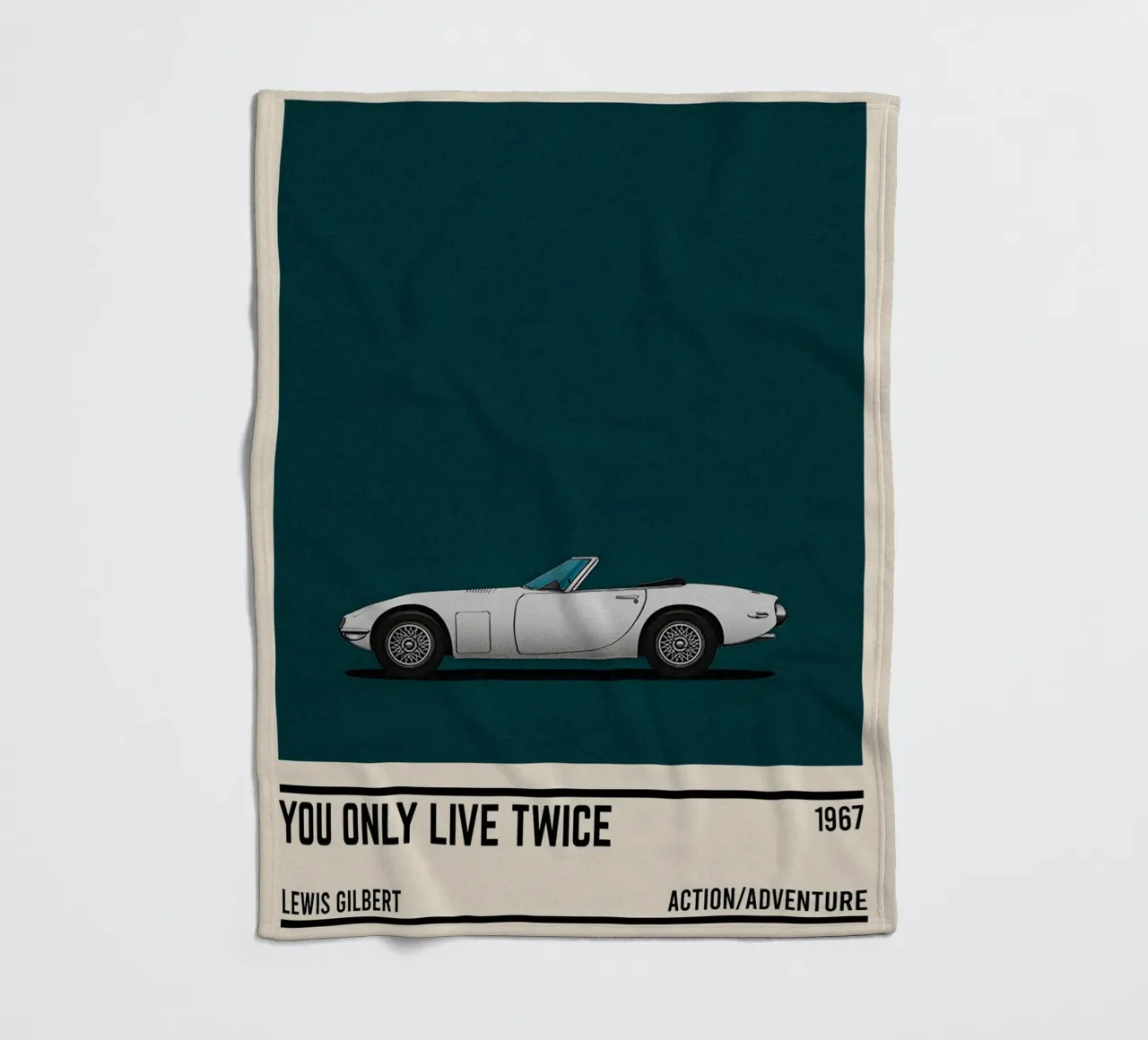You Only Live Twice movie car coperta in pile da TheArtstudio