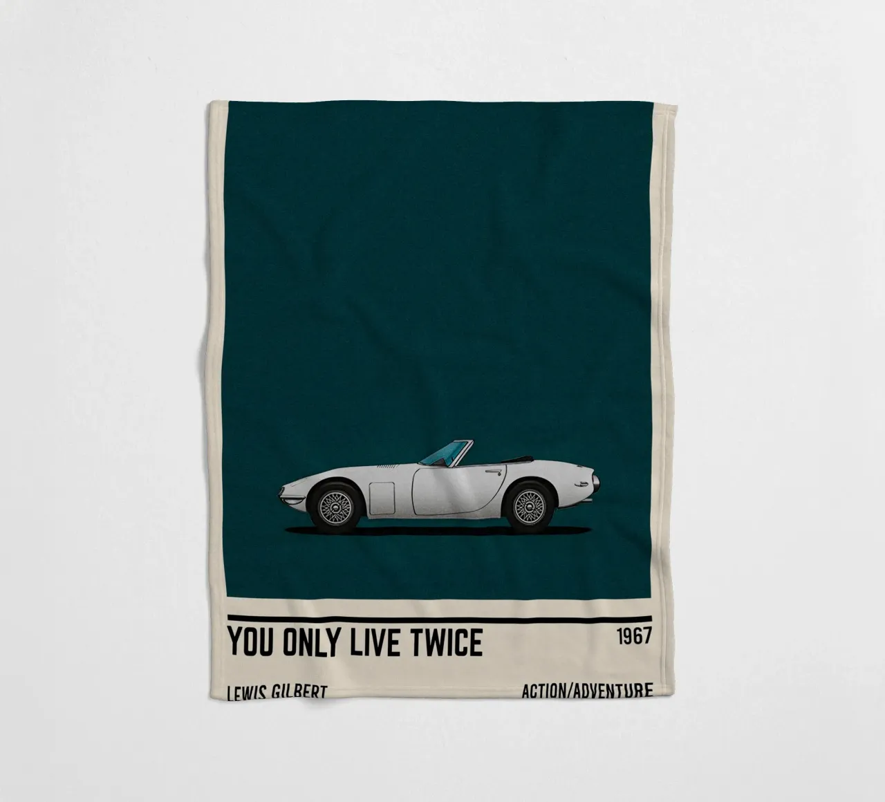You Only Live Twice movie car coperta in pile da TheArtstudio