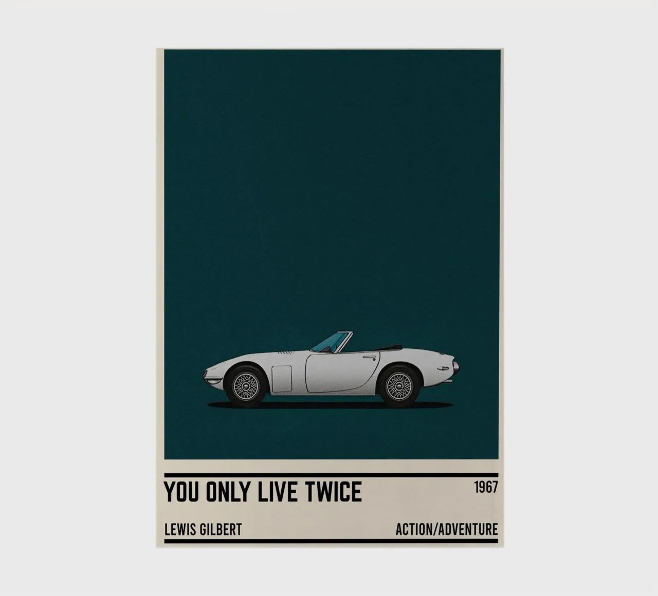 You Only Live Twice movie car notebook by TheArtstudio