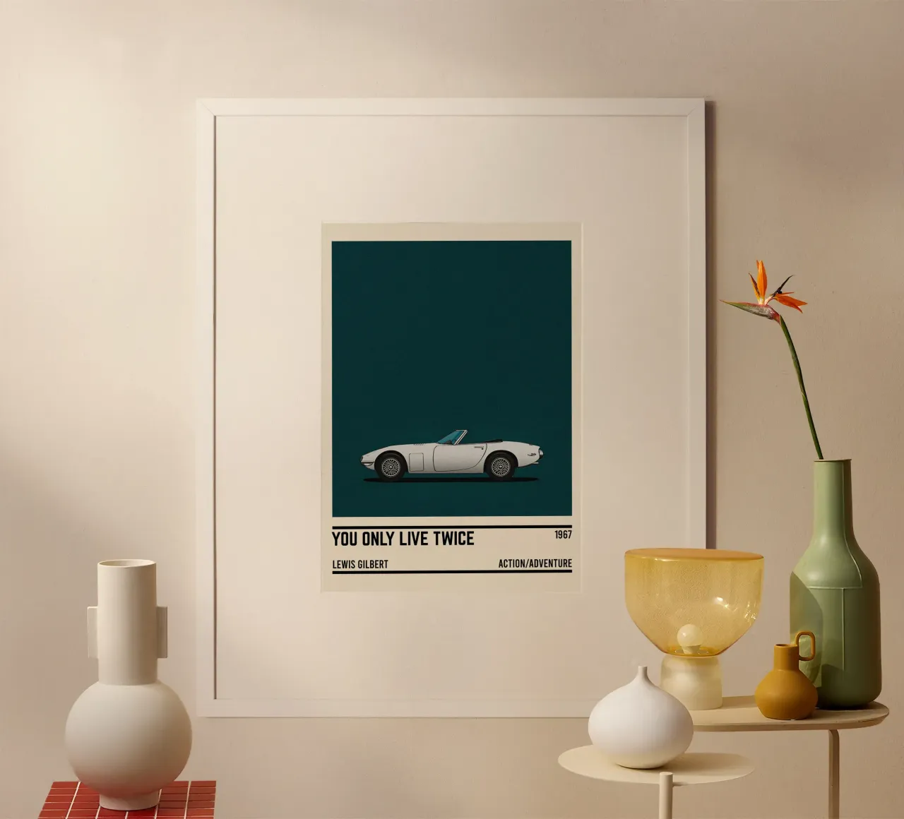You Only Live Twice movie car carta hahnemühle da TheArtstudio
