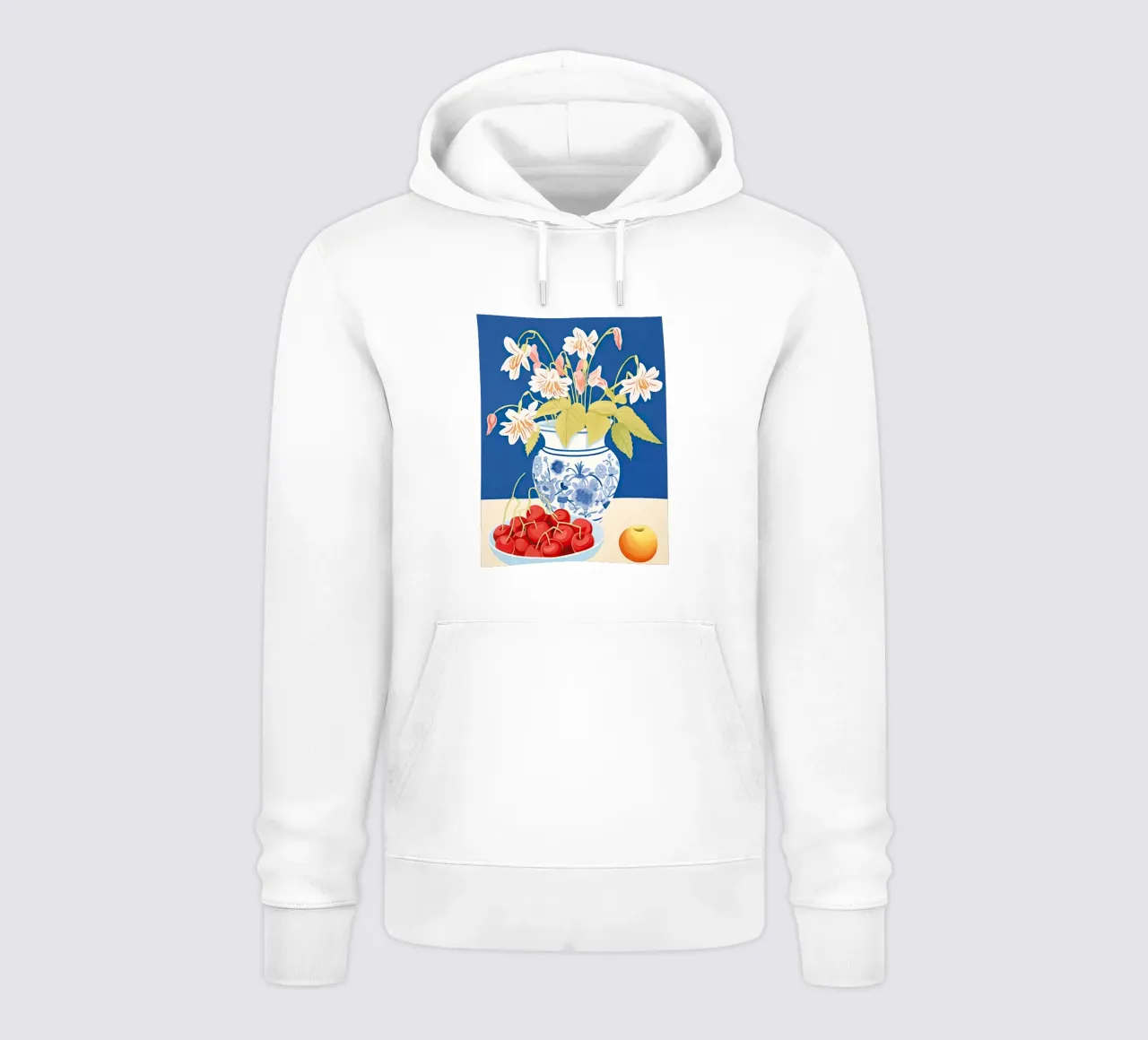 Ciliegie e fiori felpa con cappuccio da DaarbyN