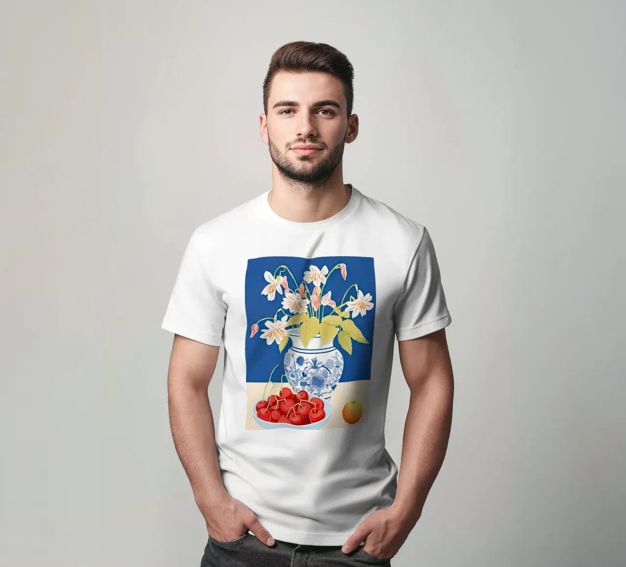Ciliegie e fiori t-shirt da DaarbyN