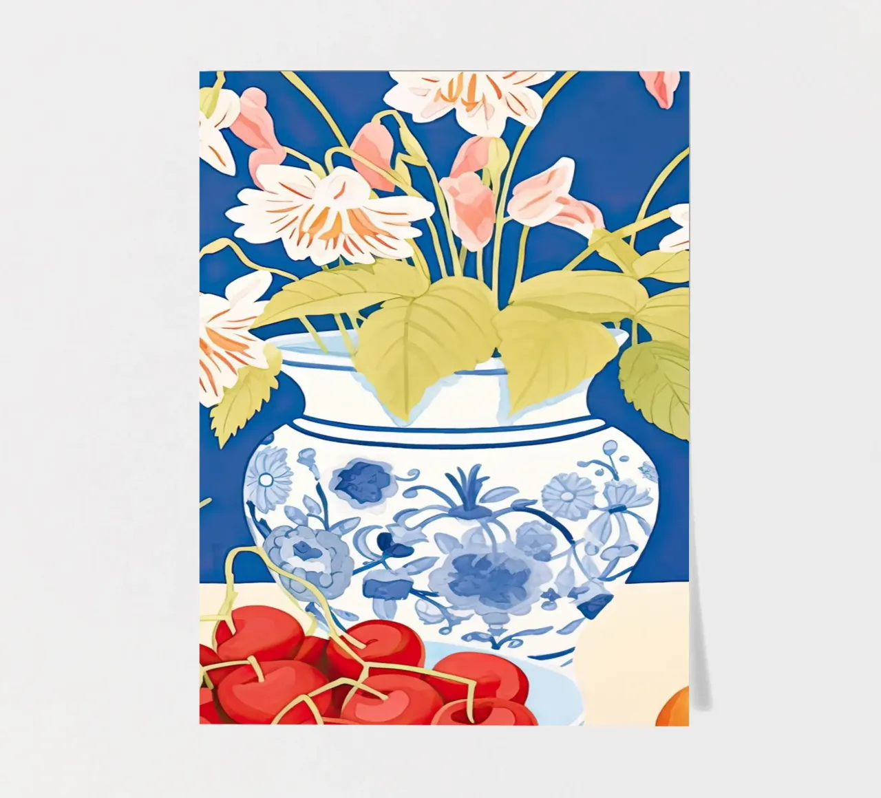 Cherries and Flowers sticker sheet by DaarbyN