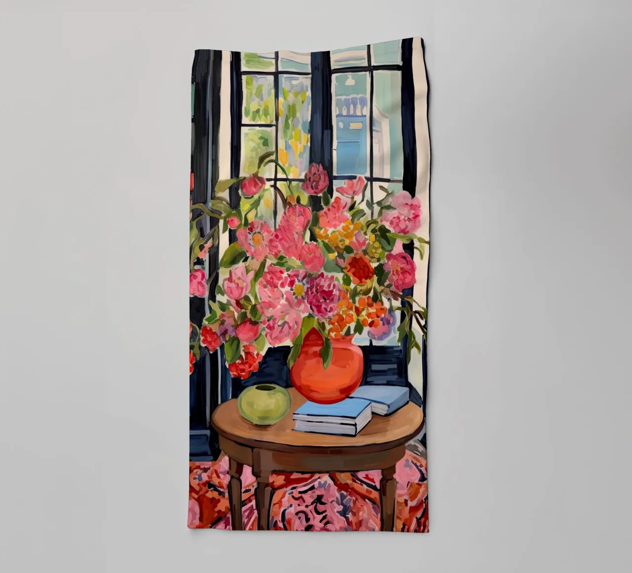 Library In Full Bloom towel by DaarbyN
